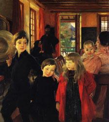 Albert Besnard A Family Sweden oil painting art